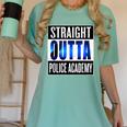Police Academy Shirt Police Officer Graduation Women's Comfort Colors T-Shirt Chalky Mint