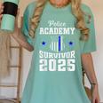 Police Academy Survivor 2025 Graduation Police School Women's Comfort Colors T-Shirt Chalky Mint
