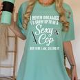 Police Officer Police Graduation Cop Birthday Women's Comfort Colors T-Shirt Chalky Mint