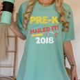Pre-K Nailed It Class Of 2018 Graduation Women's Comfort Colors T-Shirt Chalky Mint