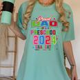 Pre School Graduation Idea For Dad & Preschool Graduation Women's Comfort Colors T-Shirt Chalky Mint