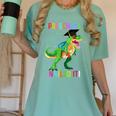 Preschool Graduation Class Of 2022 Graduate Dinosaur Kids Women's Comfort Colors T-Shirt Chalky Mint