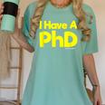 Pretty Huge Dick Joke Graduation PhD Humor Women's Comfort Colors T-Shirt Chalky Mint