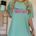 Prom Squad Prom Graduation Class Of 2024 Leopard Matching Women's Comfort Colors T-Shirt Chalky Mint
