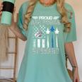 Proud Air Force Husband US Air Force Graduation Husband Women's Comfort Colors T-Shirt Chalky Mint