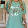 Proud Army Aunt Army Graduation Aunt US Army Aunt Women's Comfort Colors T-Shirt Chalky Mint