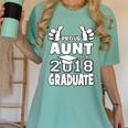 Proud Aunt Of A 2018 Graduate Senior Graduation School Shirt Women's Comfort Colors T-Shirt Chalky Mint