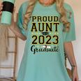 Proud Aunt Of A 2023 Graduate Family Matching Graduation Women's Comfort Colors T-Shirt Chalky Mint