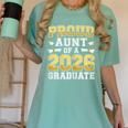 Proud Aunt Of A 2026 Graduate Shirt Class Of 2026 Graduation Women's Comfort Colors T-Shirt Chalky Mint