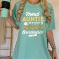 Proud Auntie Of 2022 Graduate Class 2022 Graduation Leopard Women's Comfort Colors T-Shirt Chalky Mint