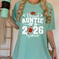 Proud Auntie Of A 2026 Senior Football Graduation Family Women's Comfort Colors T-Shirt Chalky Mint