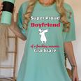 Proud Boyfriend Of 2018 Graduate Dabbing Graduation Women's Comfort Colors T-Shirt Chalky Mint