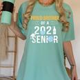 Proud Brother Of a 2021 Senior Shirt Graduation Women's Comfort Colors T-Shirt Chalky Mint
