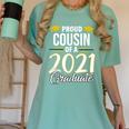 Proud Cousin Of A 2021 Graduate Graduation Clothes MBA PhD Women's Comfort Colors T-Shirt Chalky Mint