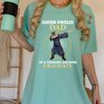 Proud Dad Of 2018 Graduate Dabbing Graduation Senior Shirt Women's Comfort Colors T-Shirt Chalky Mint