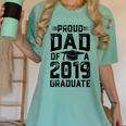 Proud Dad Of A Class 2019 Graduate T Shirt Graduation Women's Comfort Colors T-Shirt Chalky Mint