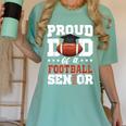 Proud Dad Of a Football Senior 2026 Graduation Women's Comfort Colors T-Shirt Chalky Mint