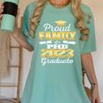 Proud Family Class Of 2023 PHD Graduate Doctorate Graduation Women's Comfort Colors T-Shirt Chalky Mint