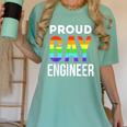 Proud Gay Engineer LGBTQ Rainbow Engineering Graduation Women's Comfort Colors T-Shirt Chalky Mint