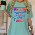 Proud Grandma Of A 2019 Graduate Senior Class Graduation Women's Comfort Colors T-Shirt Chalky Mint