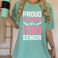 Proud Grandma Of A Class 2019 Senior T Shirt Graduation Women's Comfort Colors T-Shirt Chalky Mint
