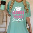 Proud Grandma Of a Class Of 2026 Graduate For Graduation Women's Comfort Colors T-Shirt Chalky Mint