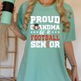 Proud Grandma Of a Football Senior 2026 Graduation Women's Comfort Colors T-Shirt Chalky Mint