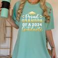 Proud Grandpa Of a 2024 Graduate Senior Graduation Men Women's Comfort Colors T-Shirt Chalky Mint