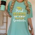 Proud Grandpa Of Two 2025 Graduates Graduation Family Women's Comfort Colors T-Shirt Chalky Mint