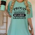 Proud Grandparent Of A Class Of 2024 Graduate Graduation Women's Comfort Colors T-Shirt Chalky Mint