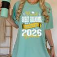 Proud Great Grandma Of a Class Of 2026 Graduate Graduation Women's Comfort Colors T-Shirt Chalky Mint