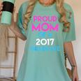 Proud Mom Of A 2017 Graduate Graduation Tee T-Shirt Women's Comfort Colors T-Shirt Chalky Mint