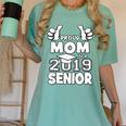 Proud Mom Of A 2019 Senior School Graduation Shirt Women's Comfort Colors T-Shirt Chalky Mint