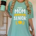 Proud Mom Of A 2021 Senior Shirt Class Graduation 2021 Mommy Women's Comfort Colors T-Shirt Chalky Mint