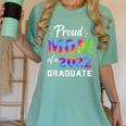 Proud Mom Of a 2022 Graduate Matching Tie Dye Graduation Women's Comfort Colors T-Shirt Chalky Mint