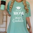 Proud Mom Of a 2025 Graduate Graduation Senior Moms Women's Comfort Colors T-Shirt Chalky Mint
