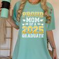 Proud Mom Of A 2025 Graduate Shirt Class Of 2025 Graduation Women's Comfort Colors T-Shirt Chalky Mint