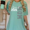 Proud Mom Of A 2026 Graduate Grad Senior Mother Graduation Women's Comfort Colors T-Shirt Chalky Mint