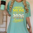 Proud Mom Of A 2026 Senior Graduation Pride Women's Comfort Colors T-Shirt Chalky Mint