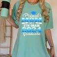 Proud Mom Of 5th Grade Graduate 2024 Elementary Graduation Women's Comfort Colors T-Shirt Chalky Mint