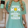 Proud Mom Of Baseball Senior 2026 Graduation Women's Comfort Colors T-Shirt Chalky Mint
