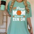Proud Mom Of a Basketball Senior Class Of 2026 Graduation Women's Comfort Colors T-Shirt Chalky Mint