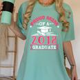 Proud Mom Of A Class 2018 Graduate Graduation T-Shirt Women's Comfort Colors T-Shirt Chalky Mint
