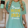 Proud Mom Of a Class Of 2021 Graduate Graduation Senior 2021 Women's Comfort Colors T-Shirt Chalky Mint