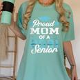 Proud Mom Of a Class Of 2021 Senior Graduate Graduation Women's Comfort Colors T-Shirt Chalky Mint