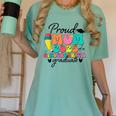 Proud Mom Class Of 2025 Kindergarten Graduate Graduation Women's Comfort Colors T-Shirt Chalky Mint