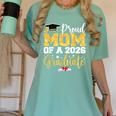 Proud Mom Of A Class Of 2026 Graduate Senior Gold Graduation Women's Comfort Colors T-Shirt Chalky Mint