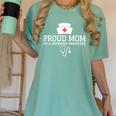 Proud Mom Of a Nursing Graduate Nurse Senior 2026 Graduation Women's Comfort Colors T-Shirt Chalky Mint