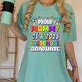 Proud MOMMY Of a 2025 Preschool Graduate Graduation Women's Comfort Colors T-Shirt Chalky Mint