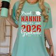 Proud Nannie Of A Class Of 2026 Graduate Senior Graduation Women's Comfort Colors T-Shirt Chalky Mint